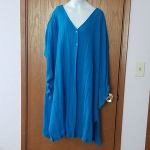 Roman's Swim Cover Teal Blue 2X